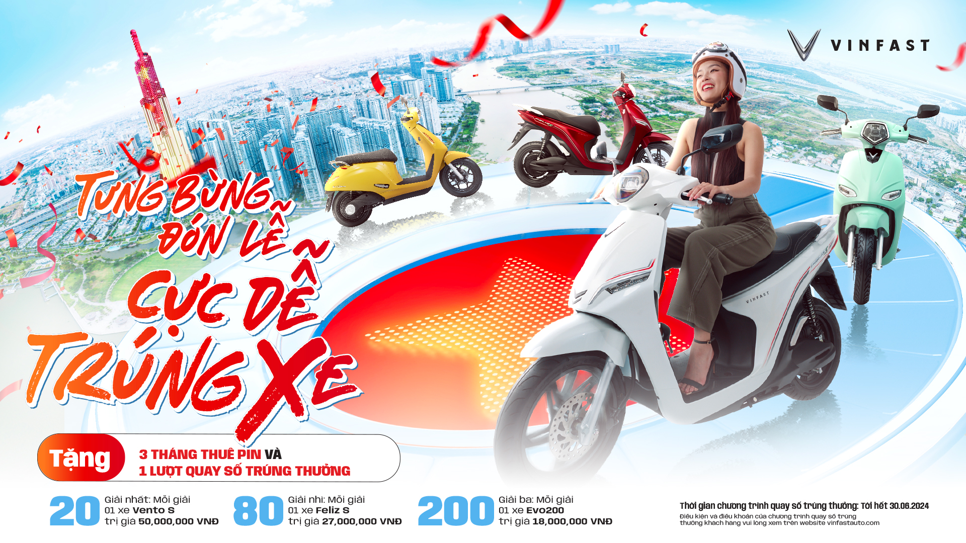 VINFAST ƯU ĐÃI LỚN CHO KHÁCH HÀNG MUA XE MÁY ĐIỆN TRONG QUÝ II